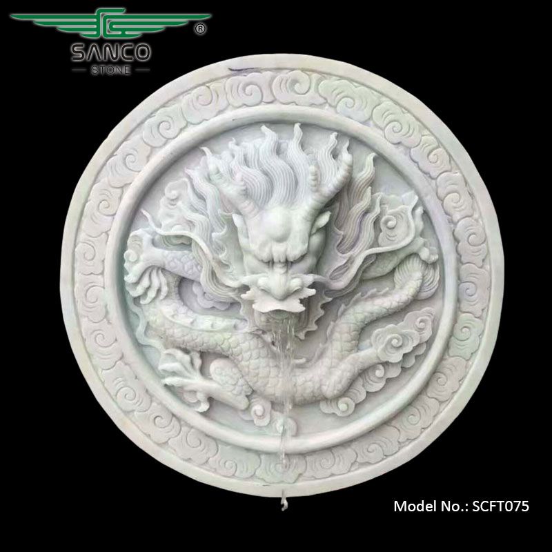 Dragon Wall Hanging Water Fountain Sculpture