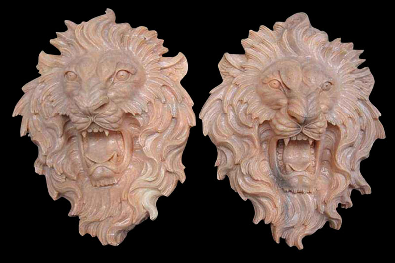 High Quality Marble Lion Head Statue