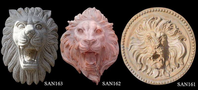 Marble Lion Head Wall Decor for Sell