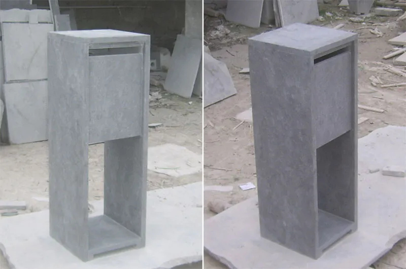 China BLue Limestone Stone Letterbox