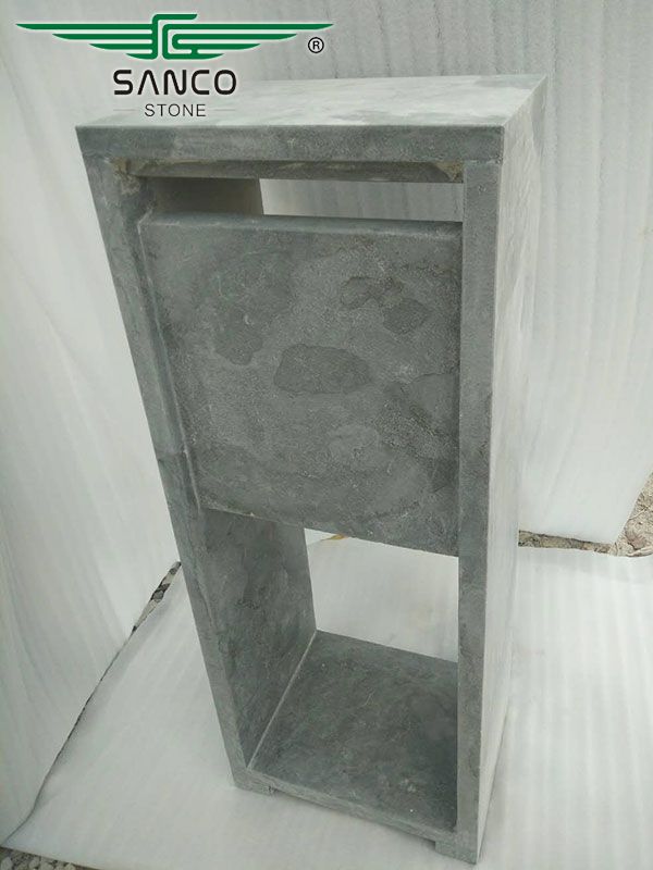 China BLue Limestone Stone Letterbox