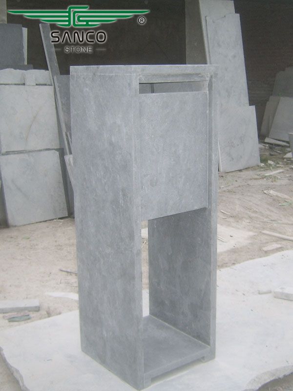 China BLue Limestone Stone Letterbox