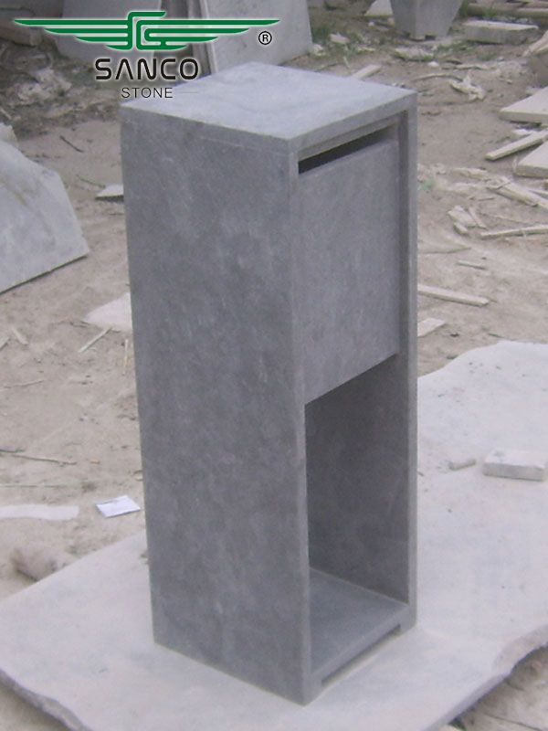 China BLue Limestone Stone Letterbox