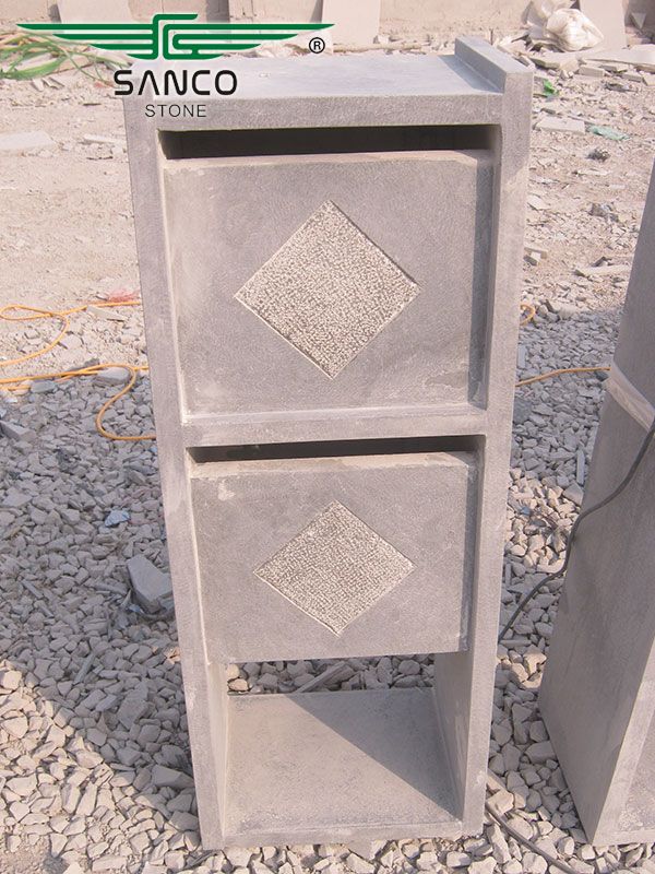 Stone Mailbox with Double Letterboxes