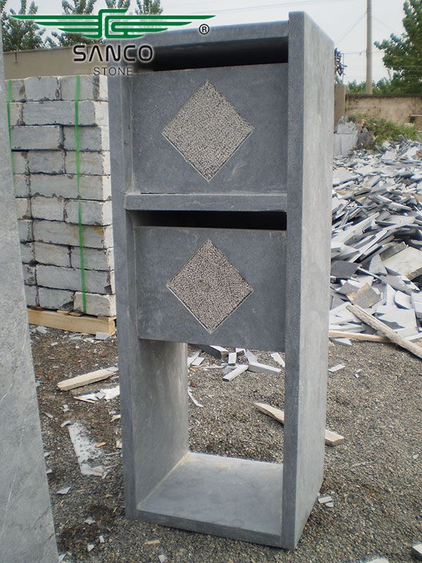 Stone Mailbox with Double Letterboxes