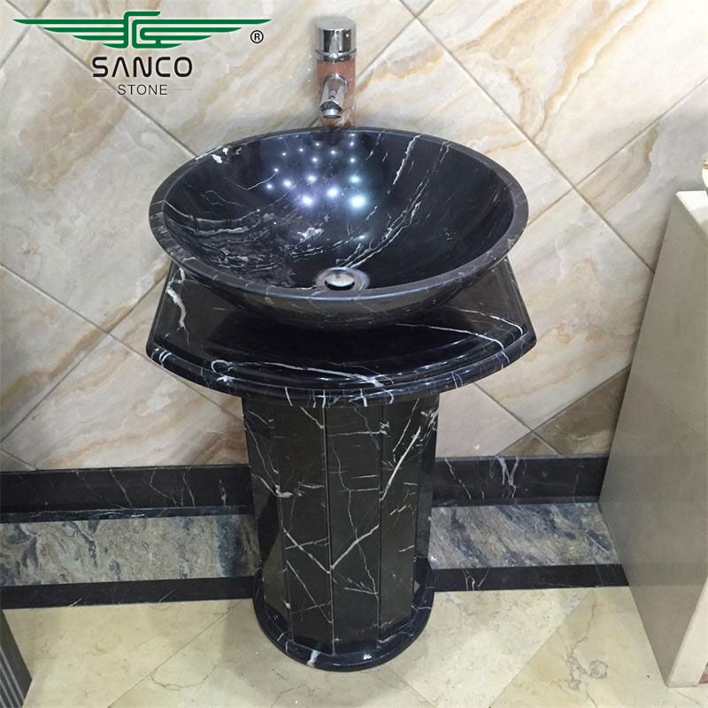 Pedestal Stone Free Standing Bathroom Sink