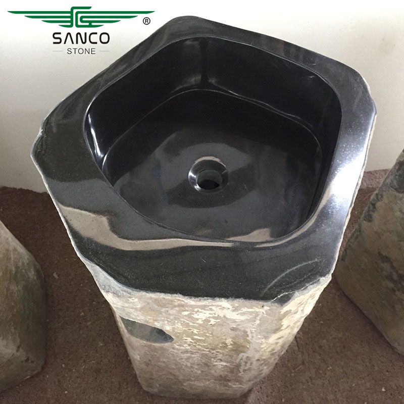 Natural Basalt Pillar Sink