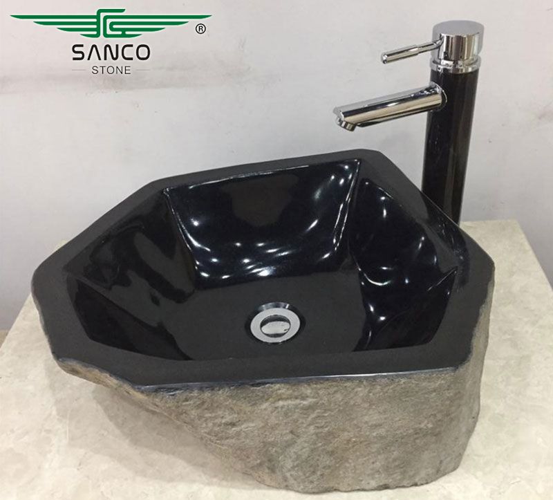 Bathroom Black Basalt Sink Wash Basin