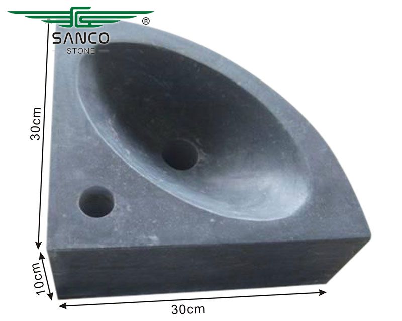 Single Hole Corner Triangular Bathroom Sink