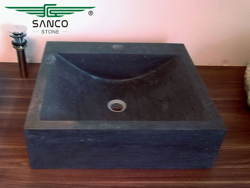 Blue Stone Cabinet Countertop Hand Wash Tub