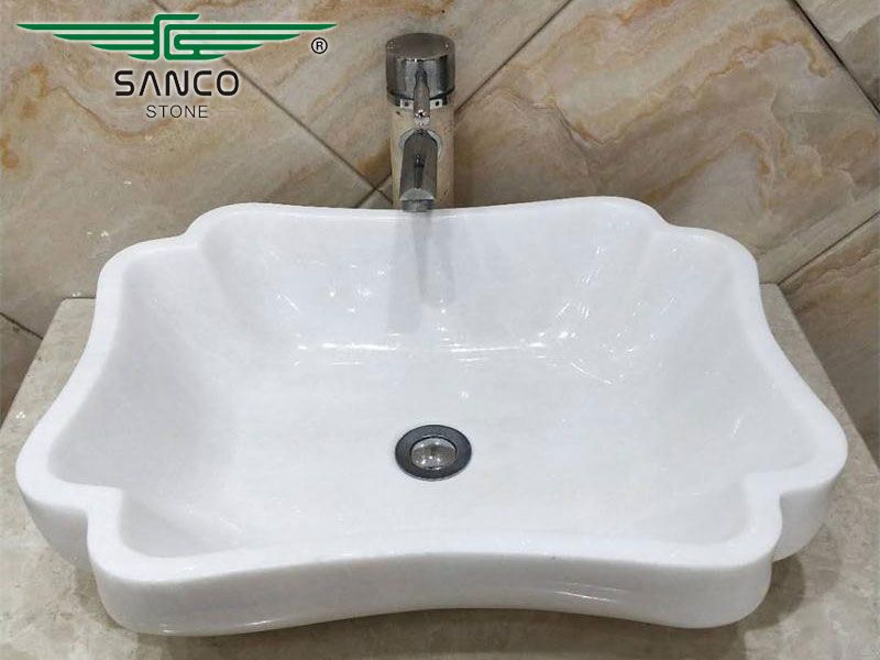 Vessel Bathroom Sink Marble Wash Basin Design