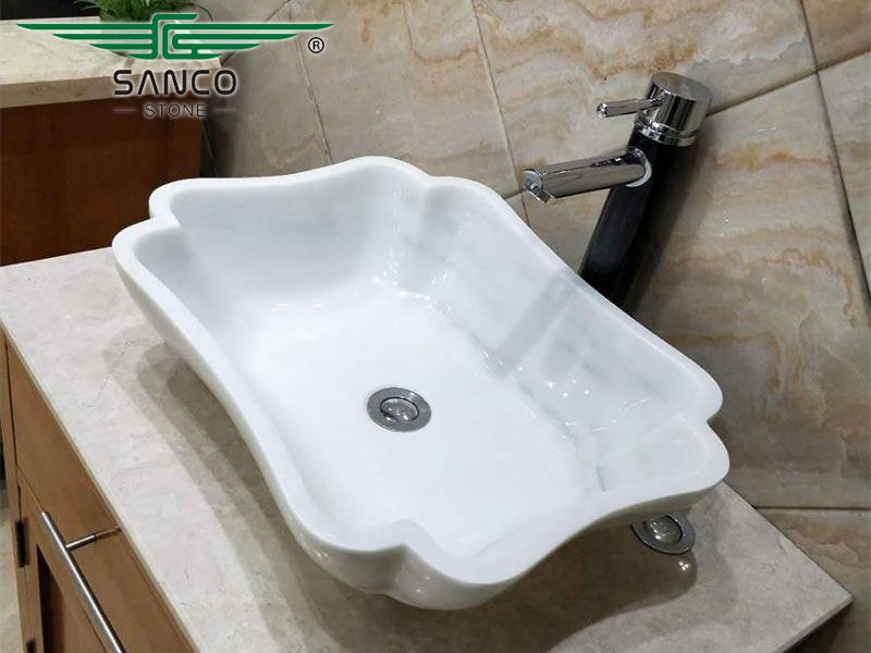 Vessel Bathroom Sink Marble Wash Basin Design