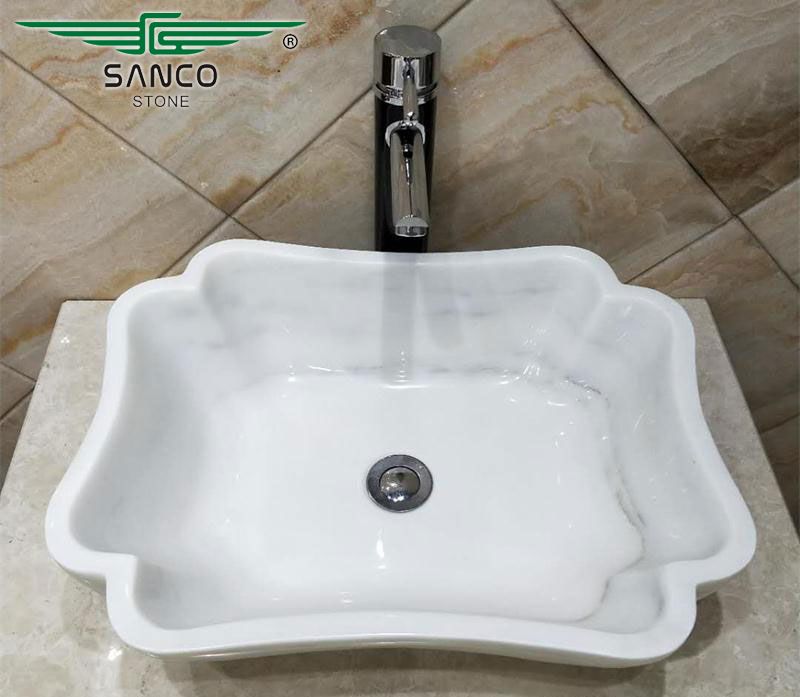 Vessel Bathroom Sink Marble Wash Basin Design