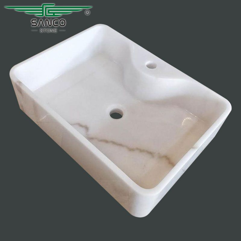 White Wash Vanity Basin Hotel Bathroom Sink