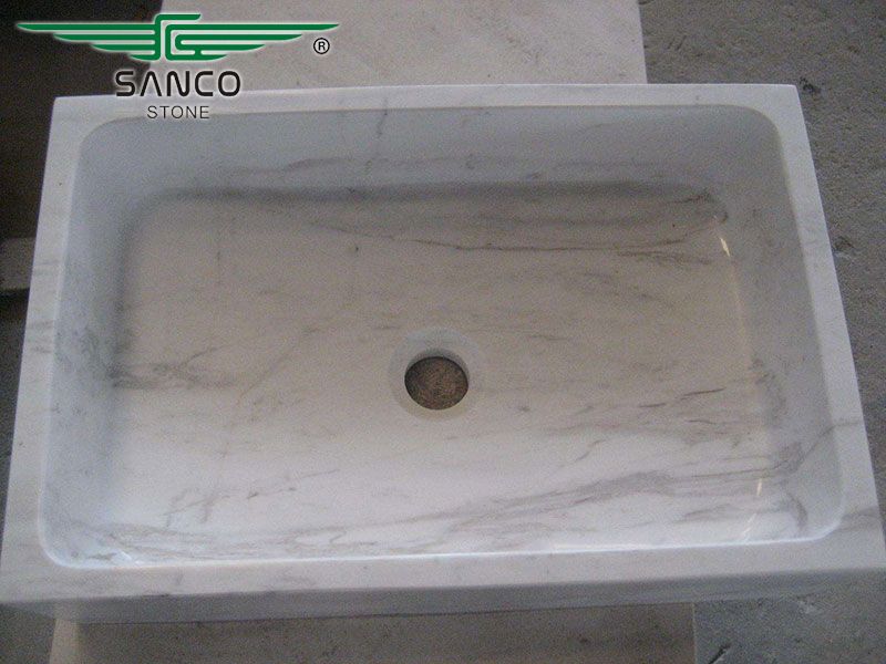 Square Vessel Sink White For Bathroom