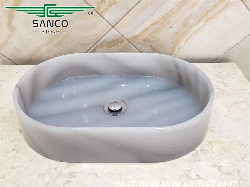 Best Price Square Shape Onyx Vessel Sink