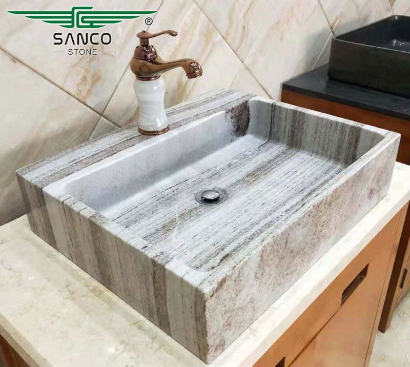 Countertop Washbasin Square Vessel Sink for Sale