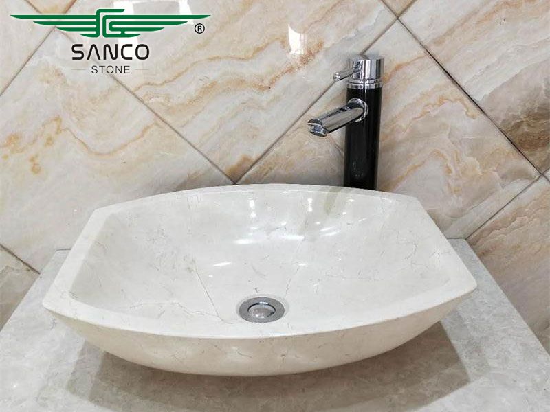 Single Washplane Sink Marble Wash Basin