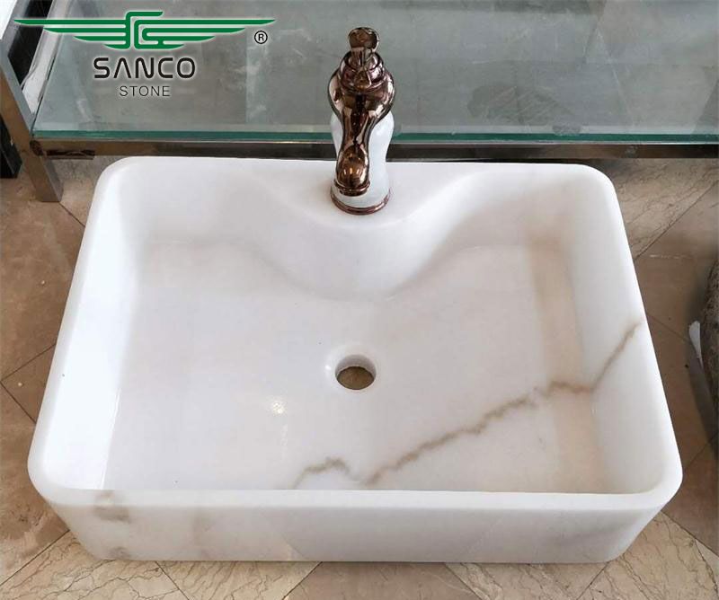 White Wash Vanity Basin Hotel Bathroom Sink