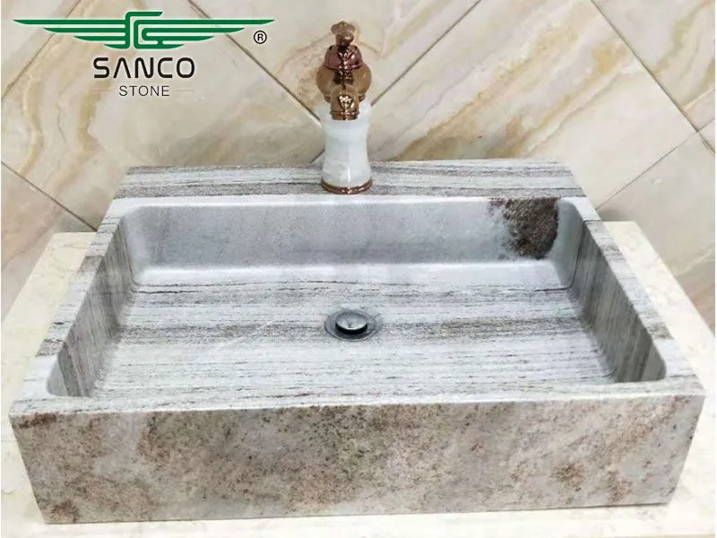 Countertop Washbasin Square Vessel Sink for Sale