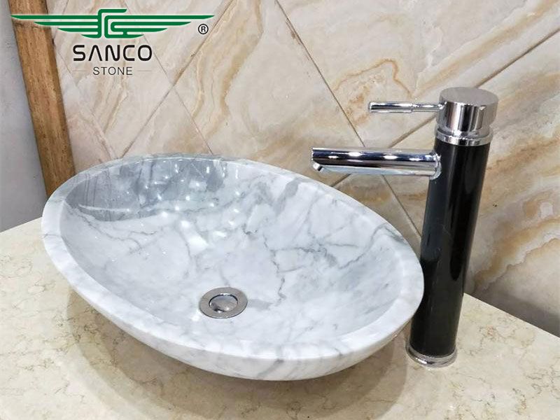 Modern Design Oval Lavatory Sink Washbasins