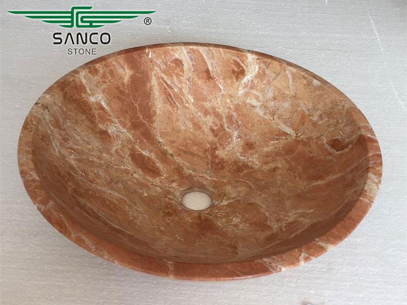 Marble Stone Bowl Sink Wash Hand Basin