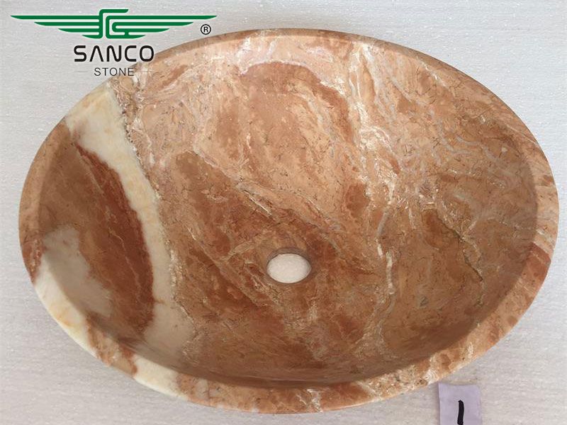 Marble Stone Bowl Sink Wash Hand Basin