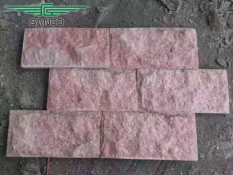 Red Quartz Mushroom Stone For Wall