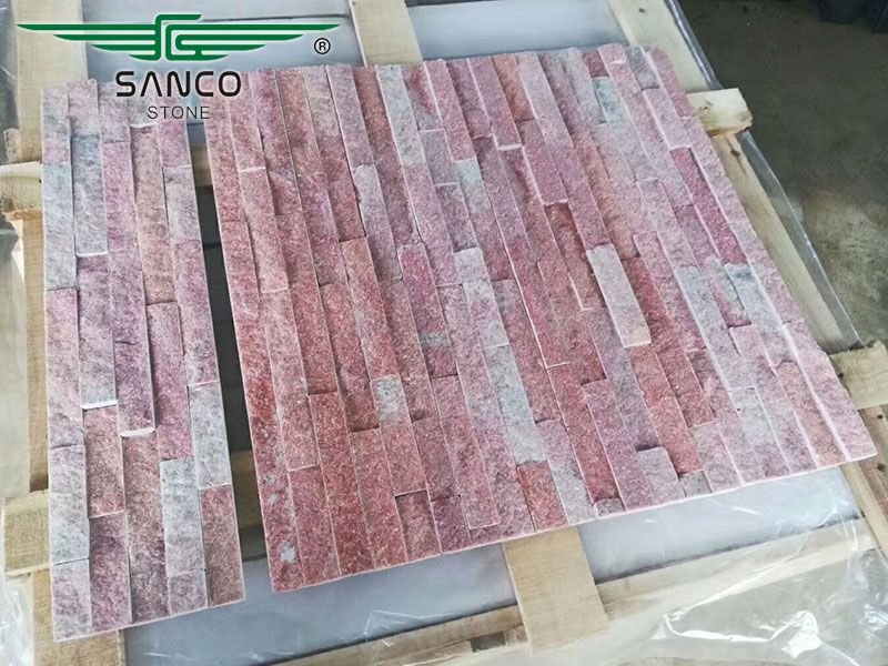 Beautiful Red Quartz Ledge Stone Veneer