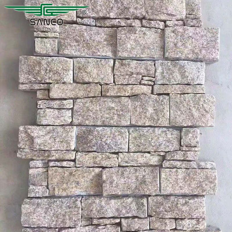 Sesame Yellow Granite Cement Backed Cladding Tiles