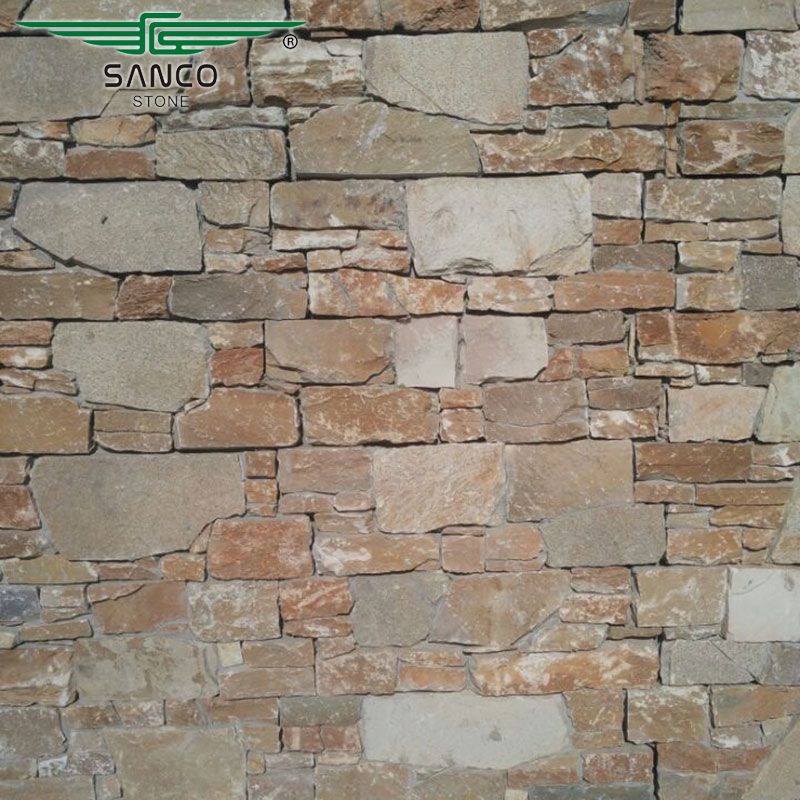 Natural Stone Cladding Cement Quartzite Stone Panel