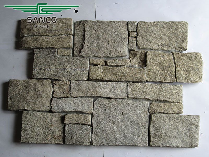 Sesame Yellow Granite Cement Backed Cladding Tiles