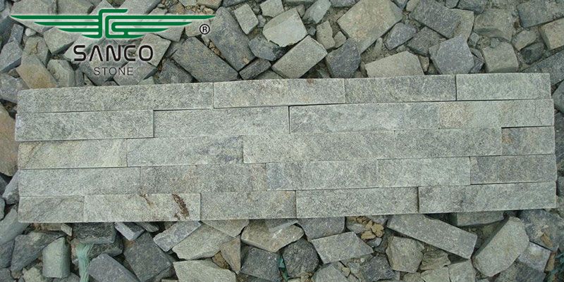 Green Quartz Thin Stacked Stone Veneer