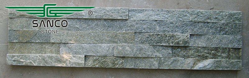 Green Quartz Thin Stacked Stone Veneer