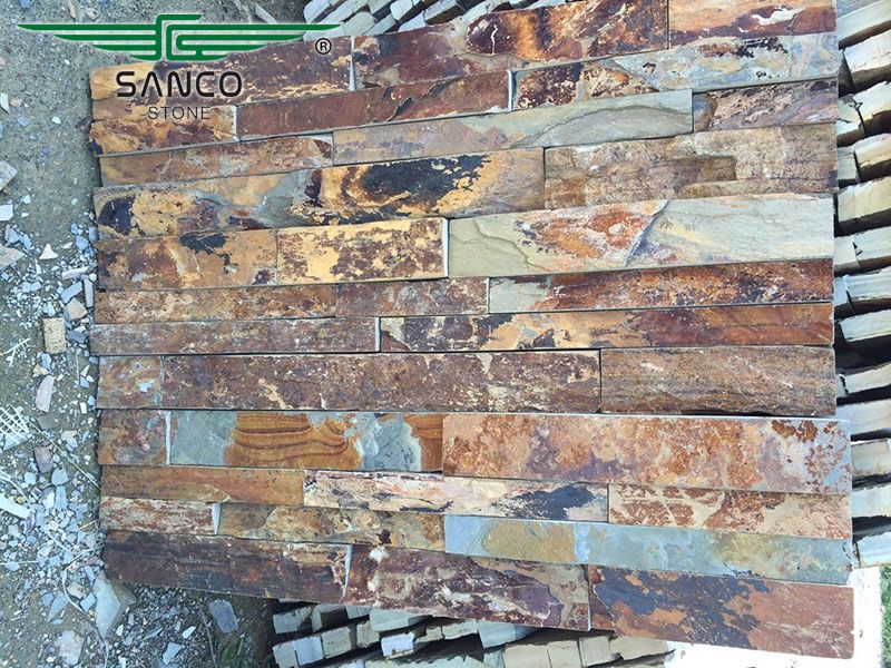 Rusty Slate Ledger Stone Veneer Decoration