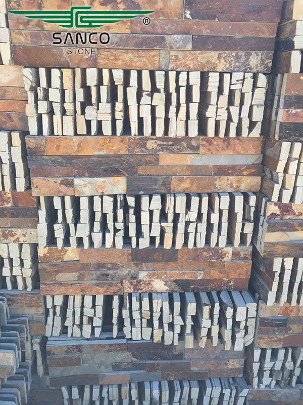 Rusty Slate Ledger Stone Veneer Decoration