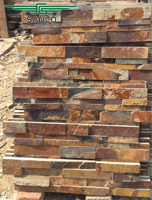 Rusty Slate Ledger Stone Veneer Decoration