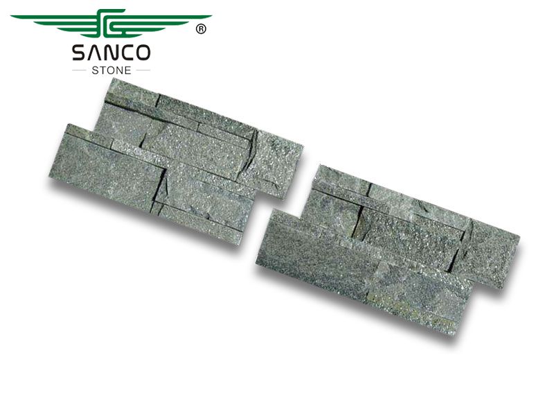 Green Quartz S-type Cultural Stone Veneer 40x18cm