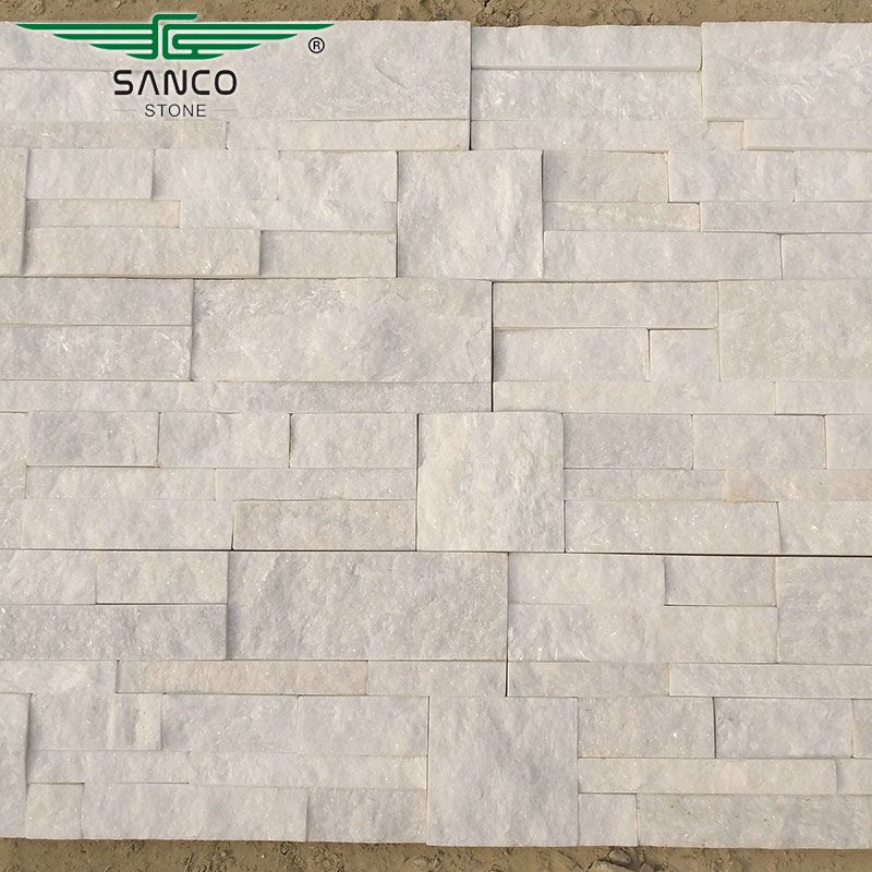 Rockmount Cosmic White Marble Ledger Stone