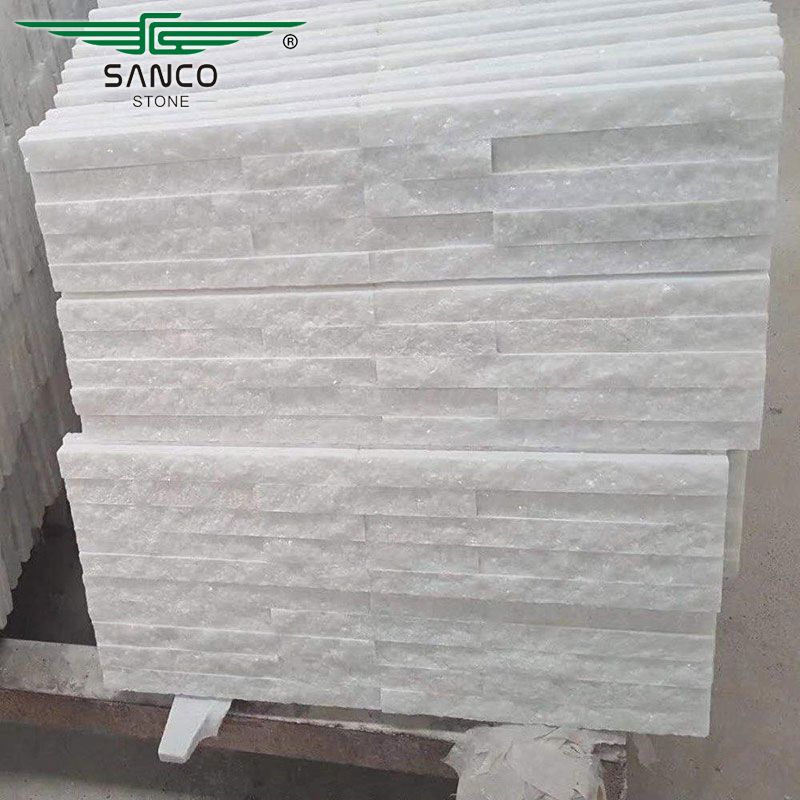 Glacier White Ledger Stone Panel  6