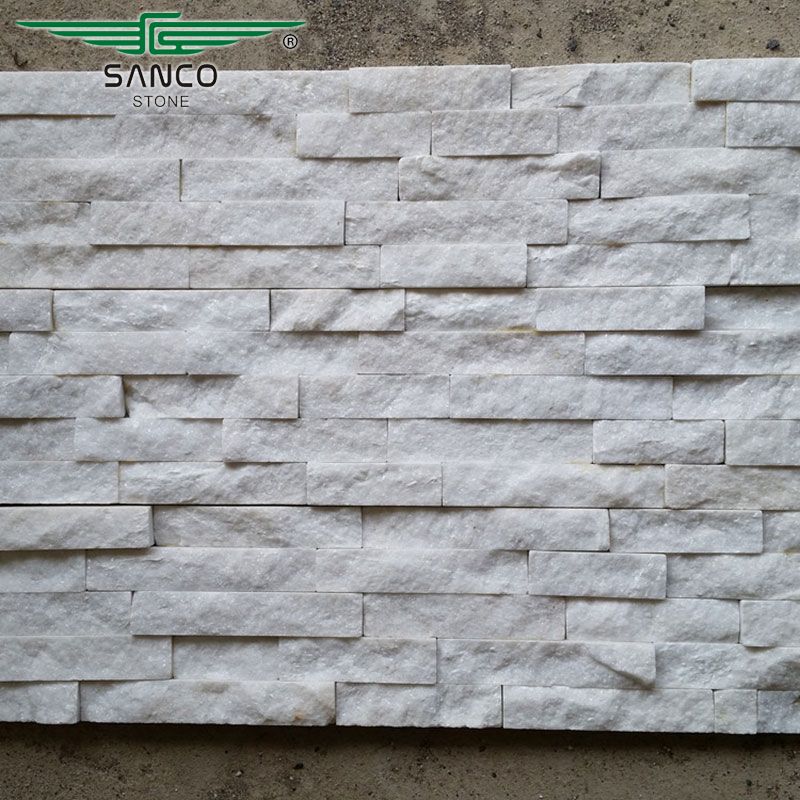 Glacier White Ledger Stone Panel  6