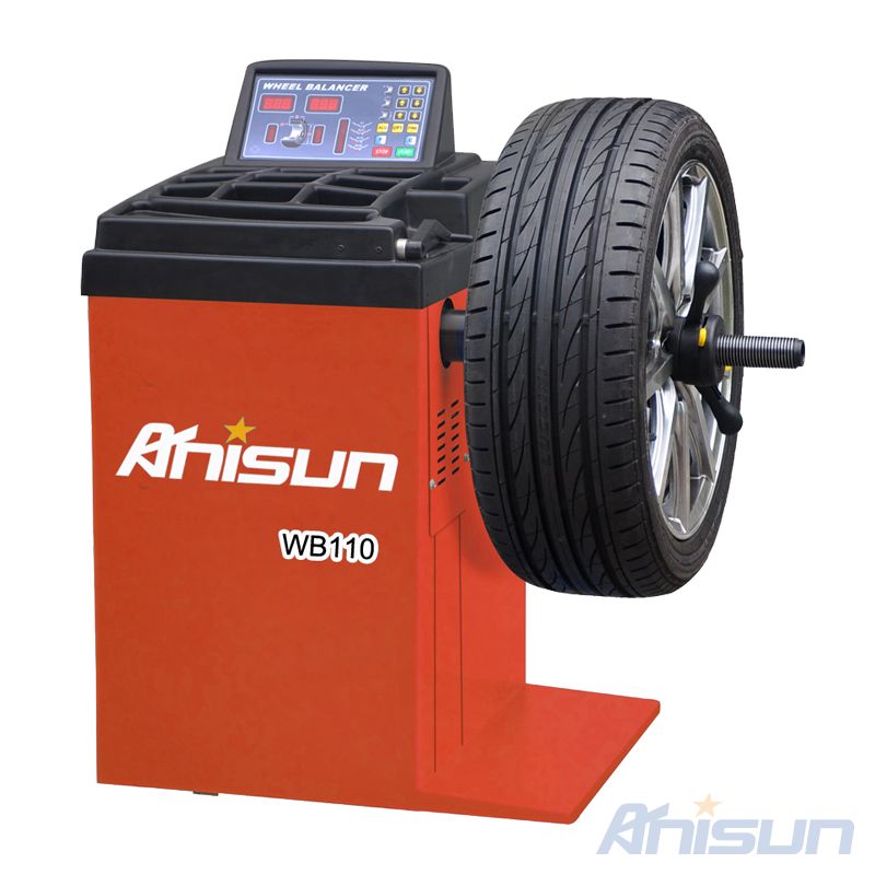 On vehicle wheel online balancer