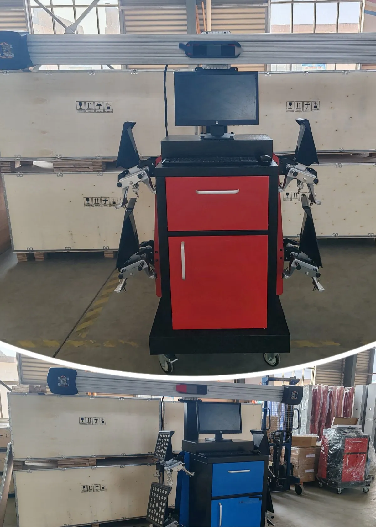 Wheel alignment machine delivery