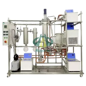 Sistema de destilación molecular de película limpia
