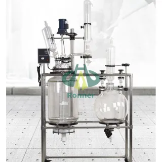 Jacketed glass reactors are circulated by filling the jacketed reactor with cold or hot liquid. And under negative or atmospheric pressure, substances are stirred in the well-sealed glass jacketed reactor in order to allow the reaction to take place.