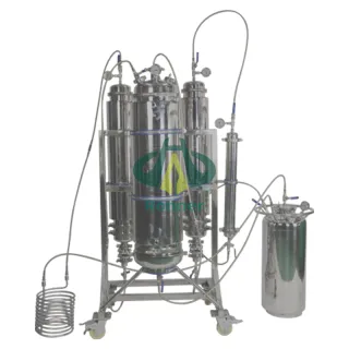 Closed-loop extraction uses solvents to extract cannabinoids. In a closed-loop system, the solvent is moved from a sealed tank to an area where the cannabis plant material can be washed.