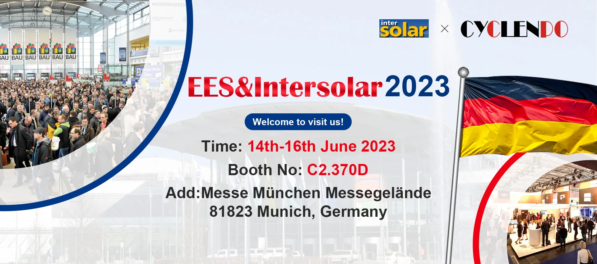 Welcome to Cyclenpo Germany EES & Inter solar 2023 exhibition