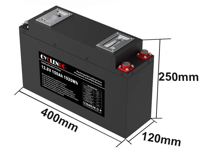Bateria de ciclo profundo LiFePO4 12V 100Ah com BMS