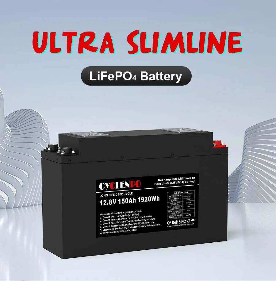 New 12v 150ah lithium ion vehicle battery