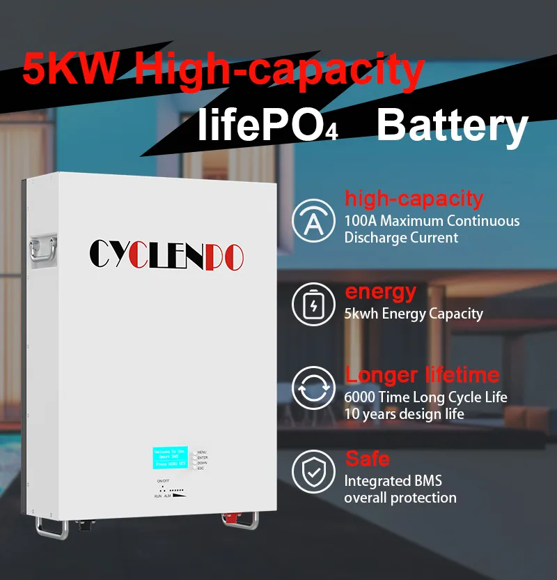 Cyclenpo powerwall battery 51.2v 100ah